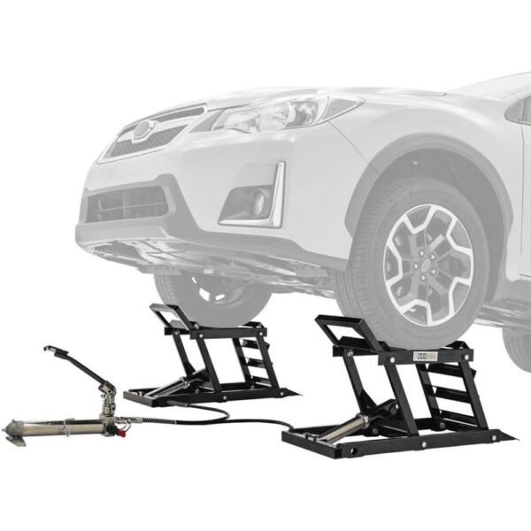 Black Widow Hydraulic Underbody Access Car Lift with Ramp – 3,000 lb. per pair Capacity