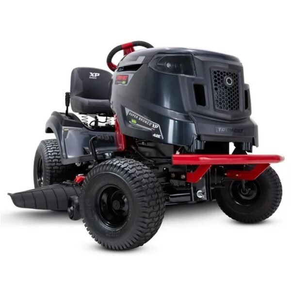 Troy-Bilt Bronco 42E XP 42 in. 56-Volt MAX 60 Ah Battery Lithium-Ion Electric Drive Cordless Riding Lawn Tractor